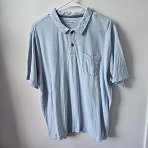 Eddie Bauer Blue Polo Shirt Casual Cotton Blend